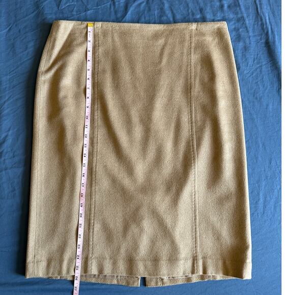 Talbot's Italian Tan Camel Hair Pencil Skirt, size 16, Academia, Preppy, Career - Picture 3 of 7